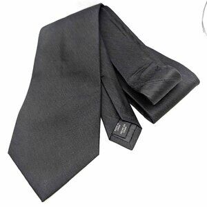 Apt. 9 Men's Neck Tie Black Silk Men's Tie Solid Black Tie